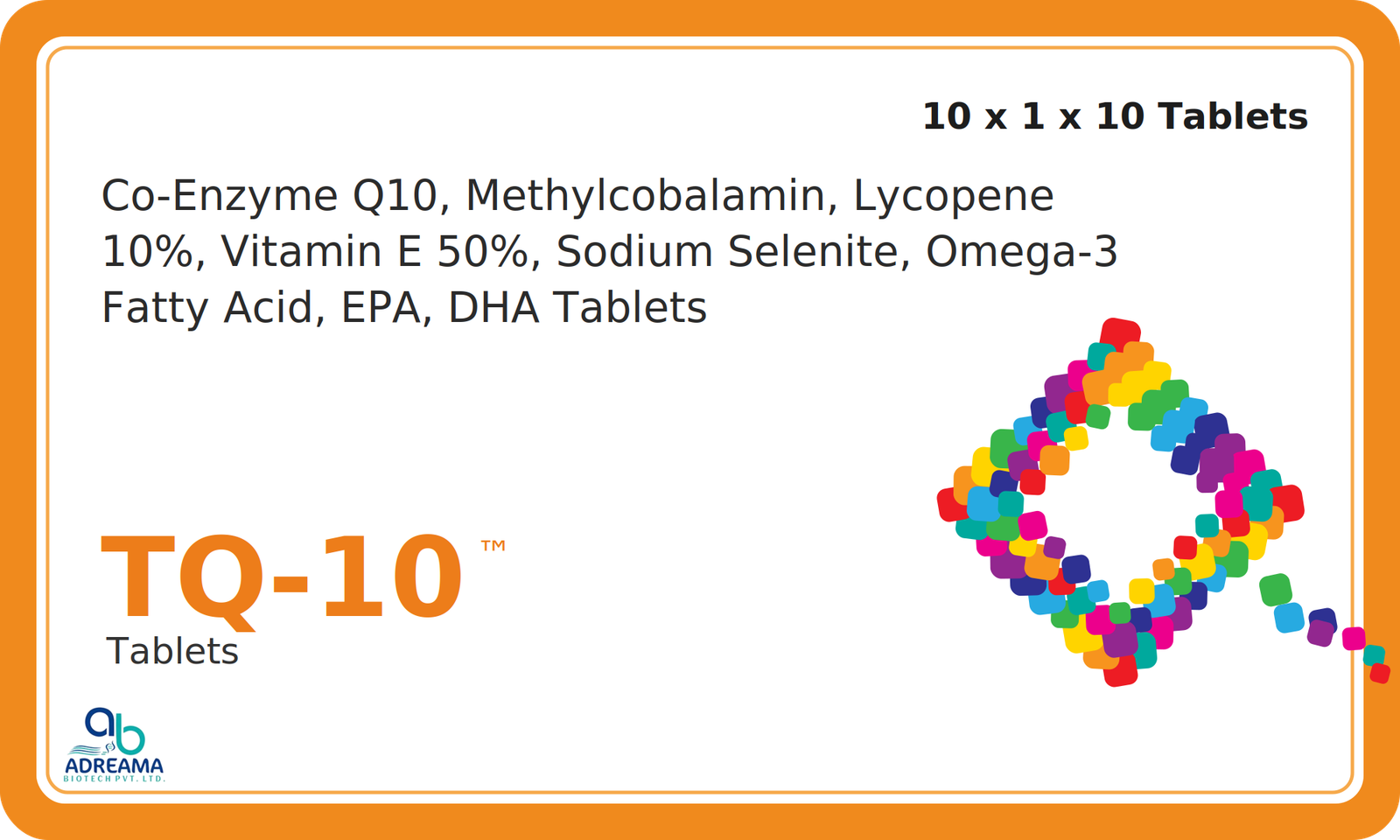 TQ-10 Tablets high quality product pack